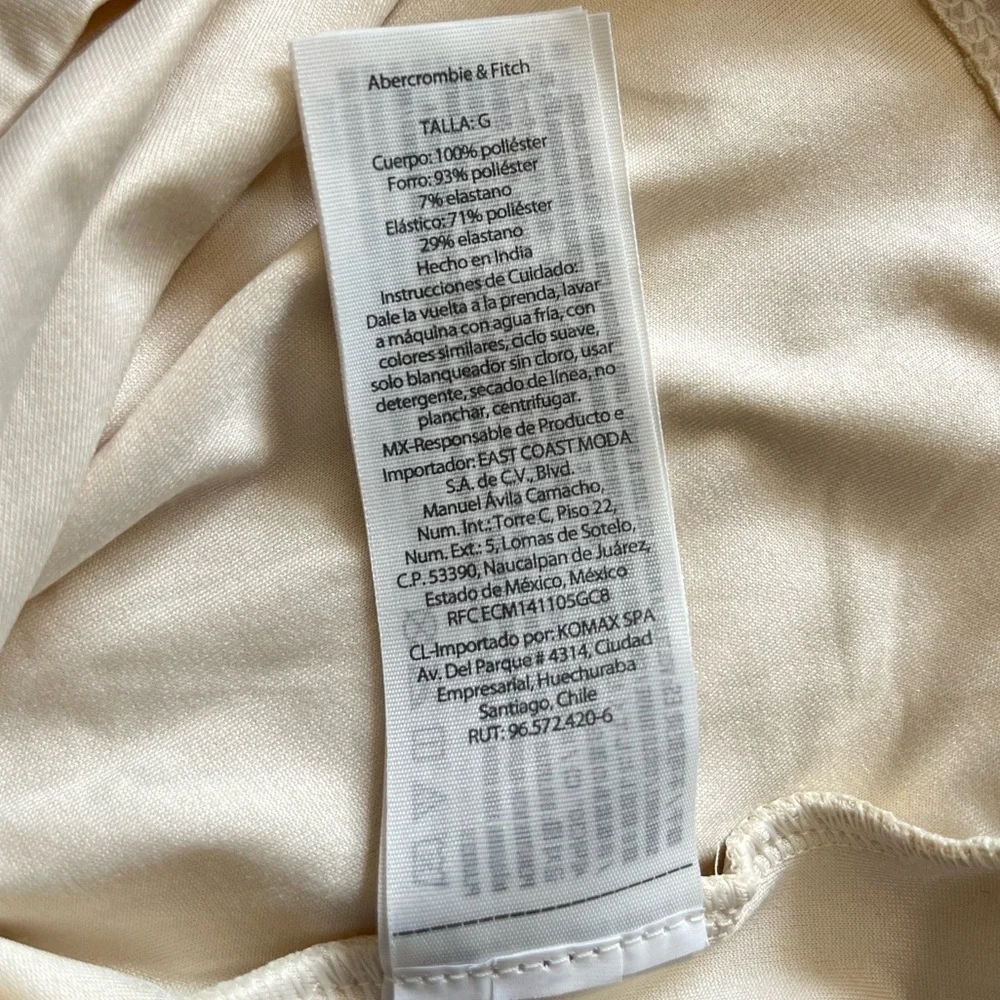 Abercrombie Fitch Beige Halter Maxi Dress Large NWT